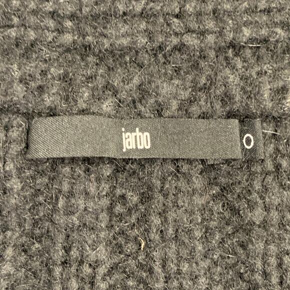 JARBO Size 0 Black Alpaca Blend Knit Shawl Collar Open Front Shrug Cardigan - Picture 6 of 7